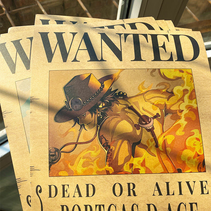 Brand New Kraft paper Wanted Poster,Bounty Poster