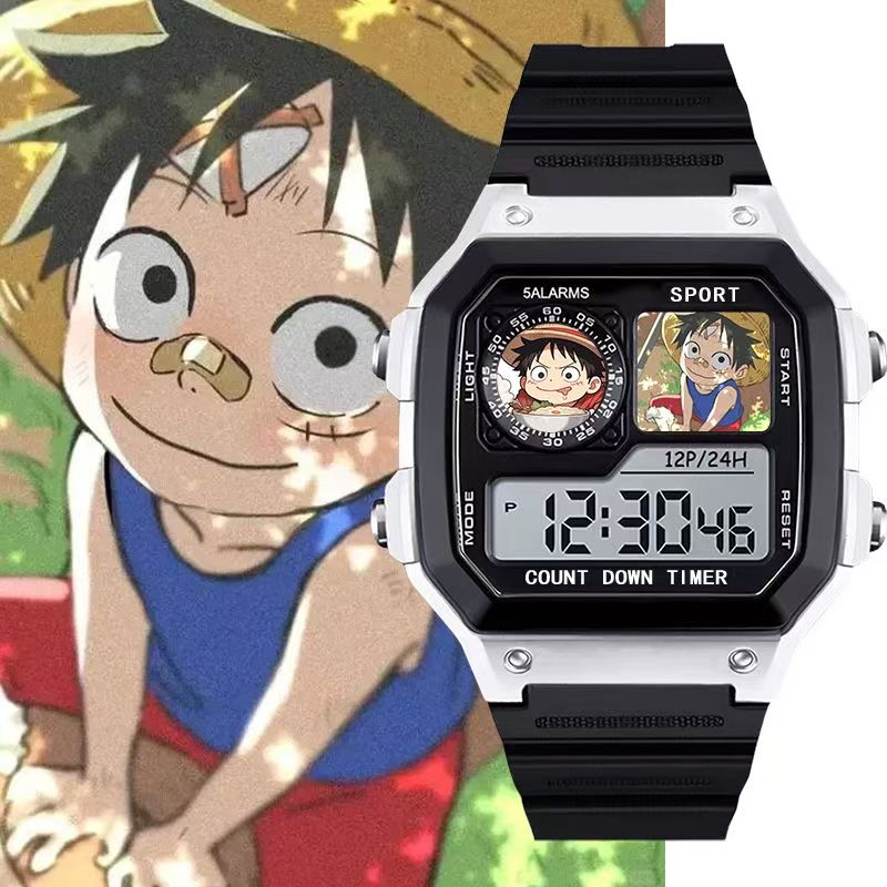 Relógio Esportivo Eletrônico – Luffy