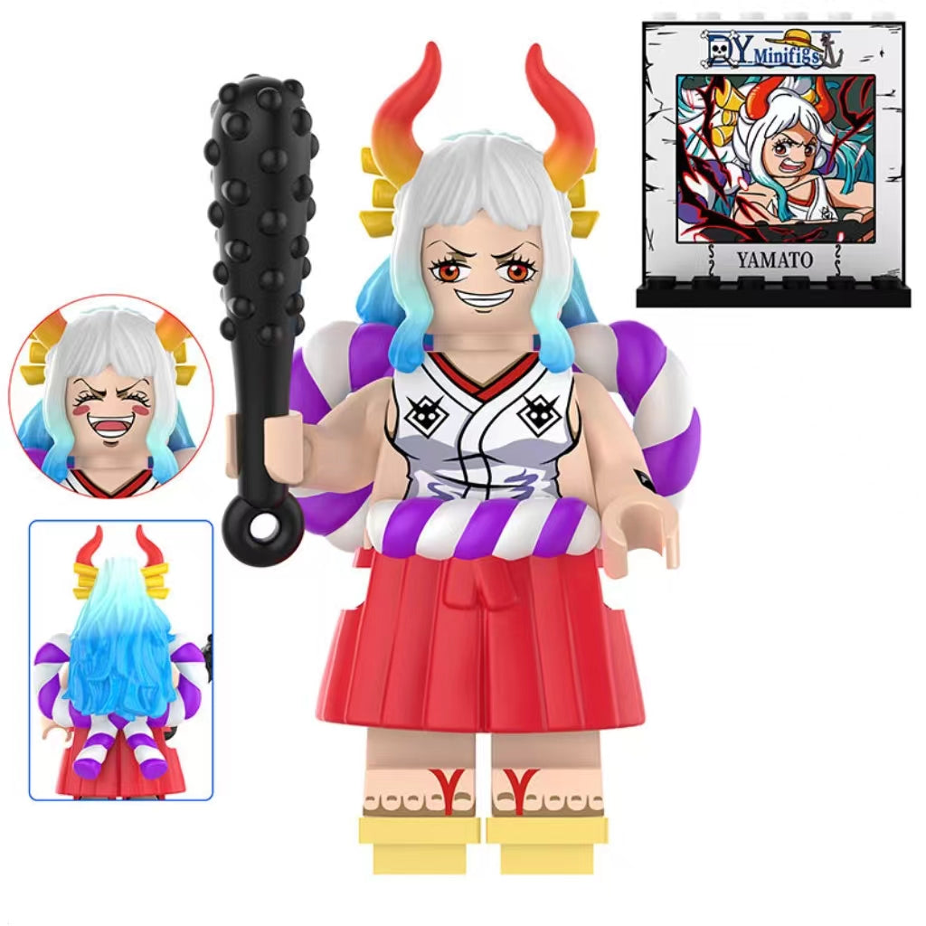 OP Characters Mini Figure Building Block with Background