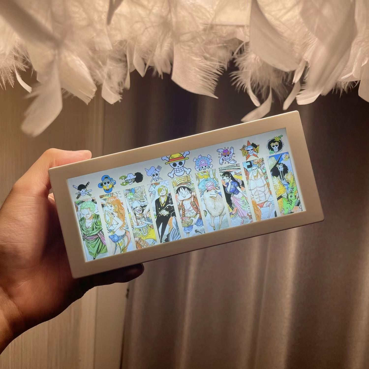 Straw Hats LED Light Box Desk Lamp