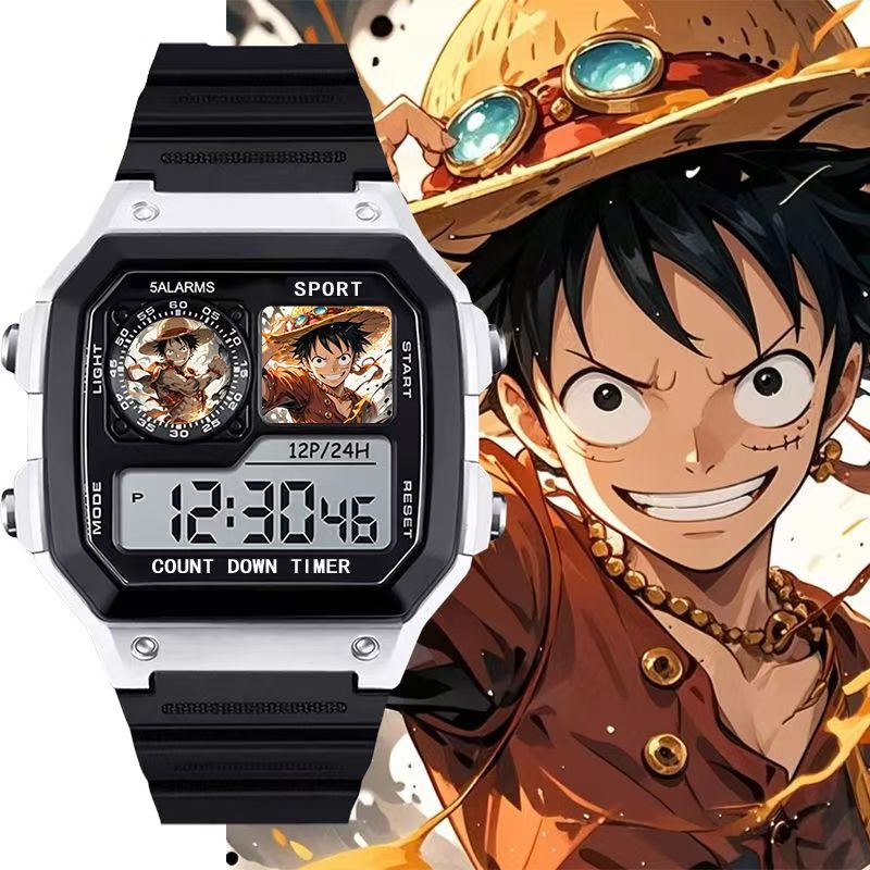 Relógio Esportivo Eletrônico – Luffy