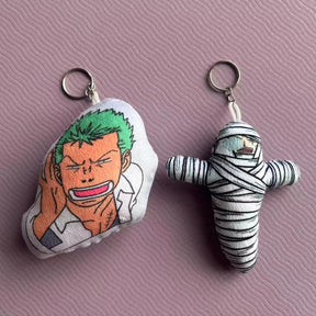 Mosshead Talking Zoro Pendant Plush Toy Keychain