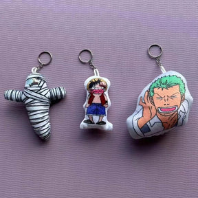 Curly Brows Talking Sanji Pendant Plush Toy Keychain