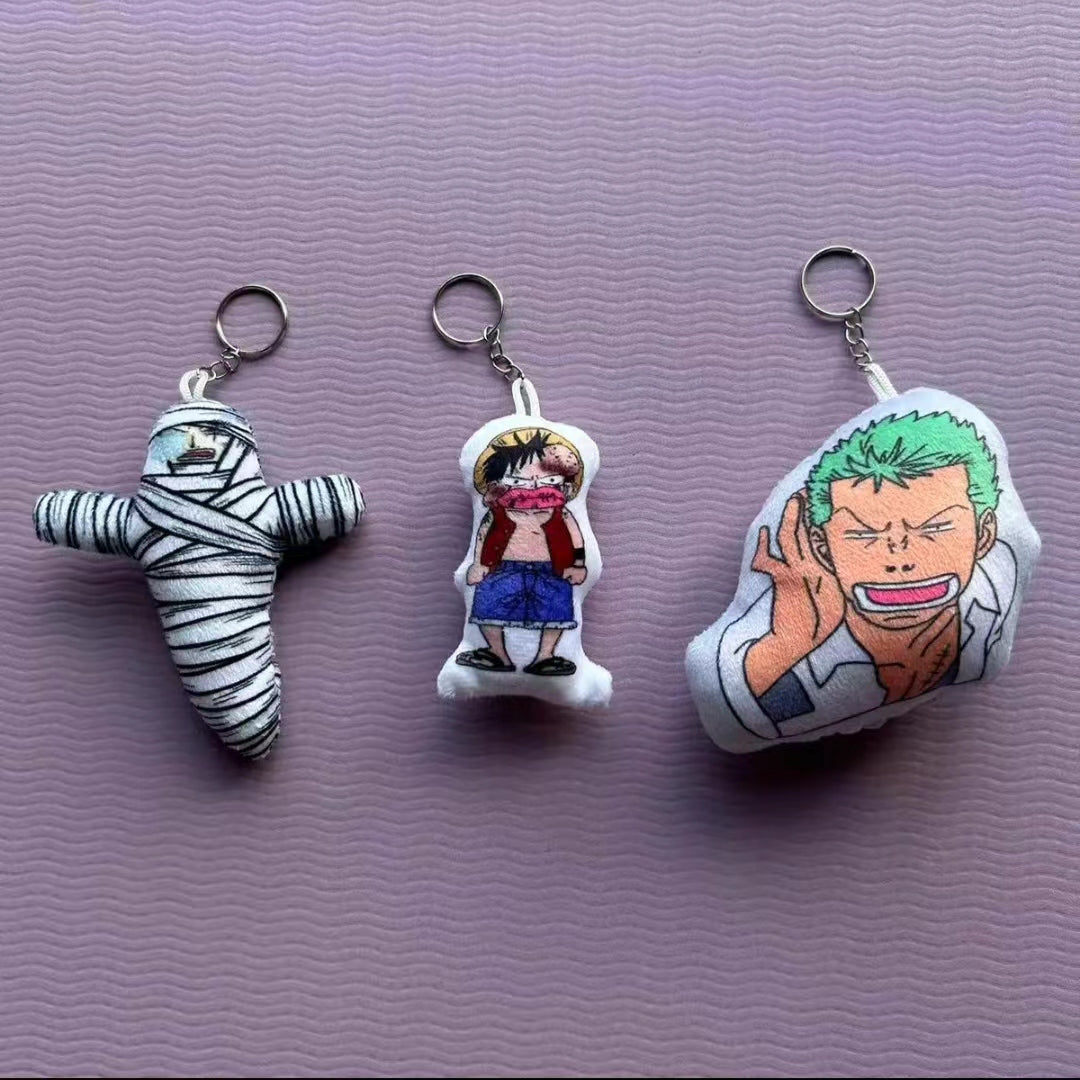 Mosshead Talking Zoro Pendant Plush Toy Keychain