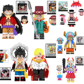 OP Characters Mini Figure Building Block with Background