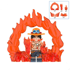 Afro Luffy,Egghead Luffy,Zoro,Nami Building Block Mini Figure