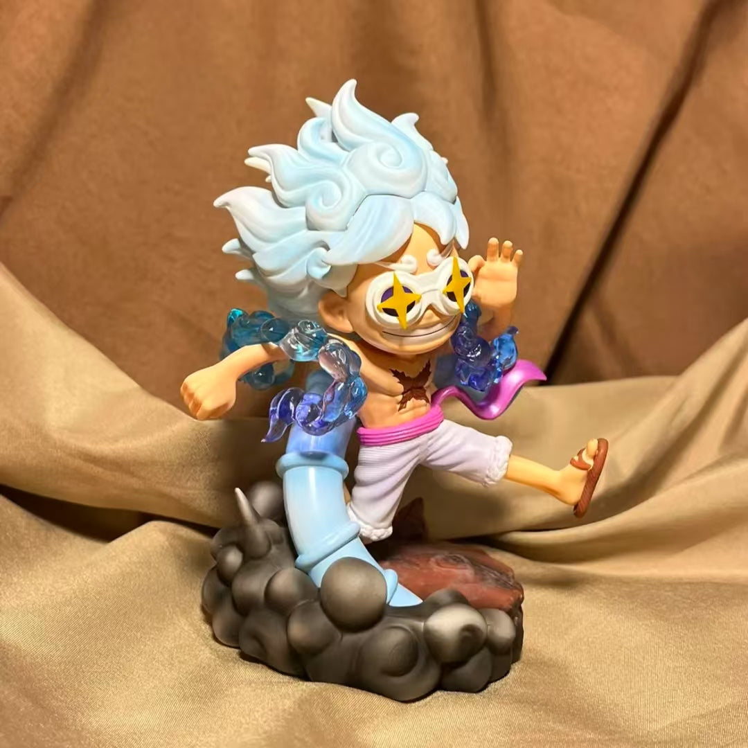 New edition,15cm Gear 5  Sunglasses Nika Luffy Figure