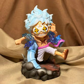 New edition,15cm Gear 5  Sunglasses Nika Luffy Figure