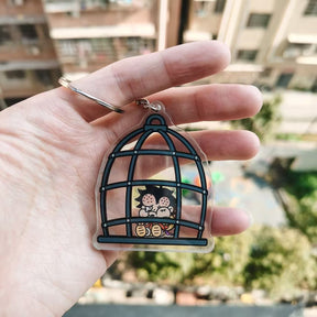 Cage Yonko Luffy Keychain Pendant