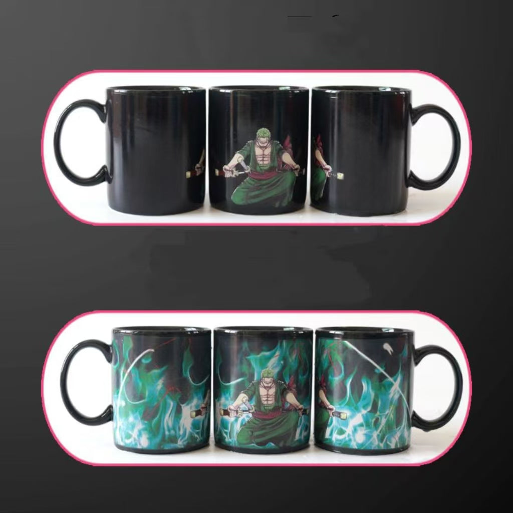 New edition,Straw Hats All 10 Members Color Change Mug