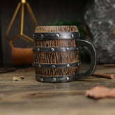 Caneca Barril De Madeira