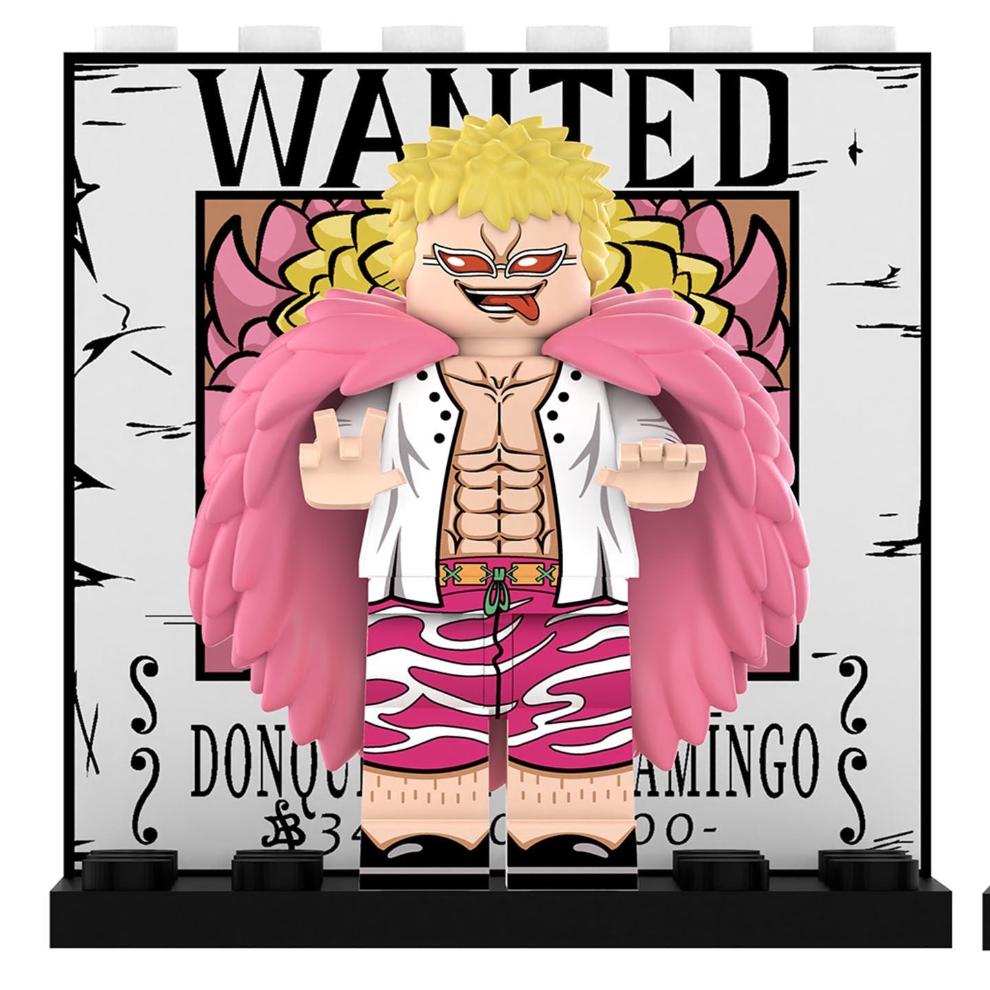 Mini Figura Colecionável Lucy e Doflamingo Jovem