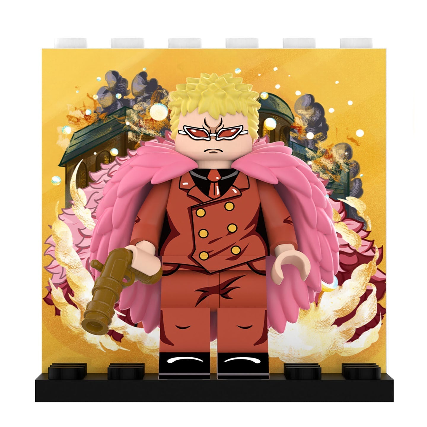 Mini Figura Colecionável Lucy e Doflamingo Jovem