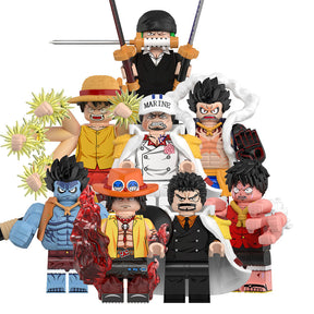 Nova Edição – Mini Figuras Colecionáveis do Nightmare Luffy e do Almirante de Frota Akainu