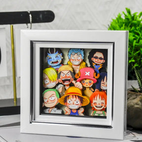 Kid Straw Hat Pirates 3D Paper Art Decorative Painting