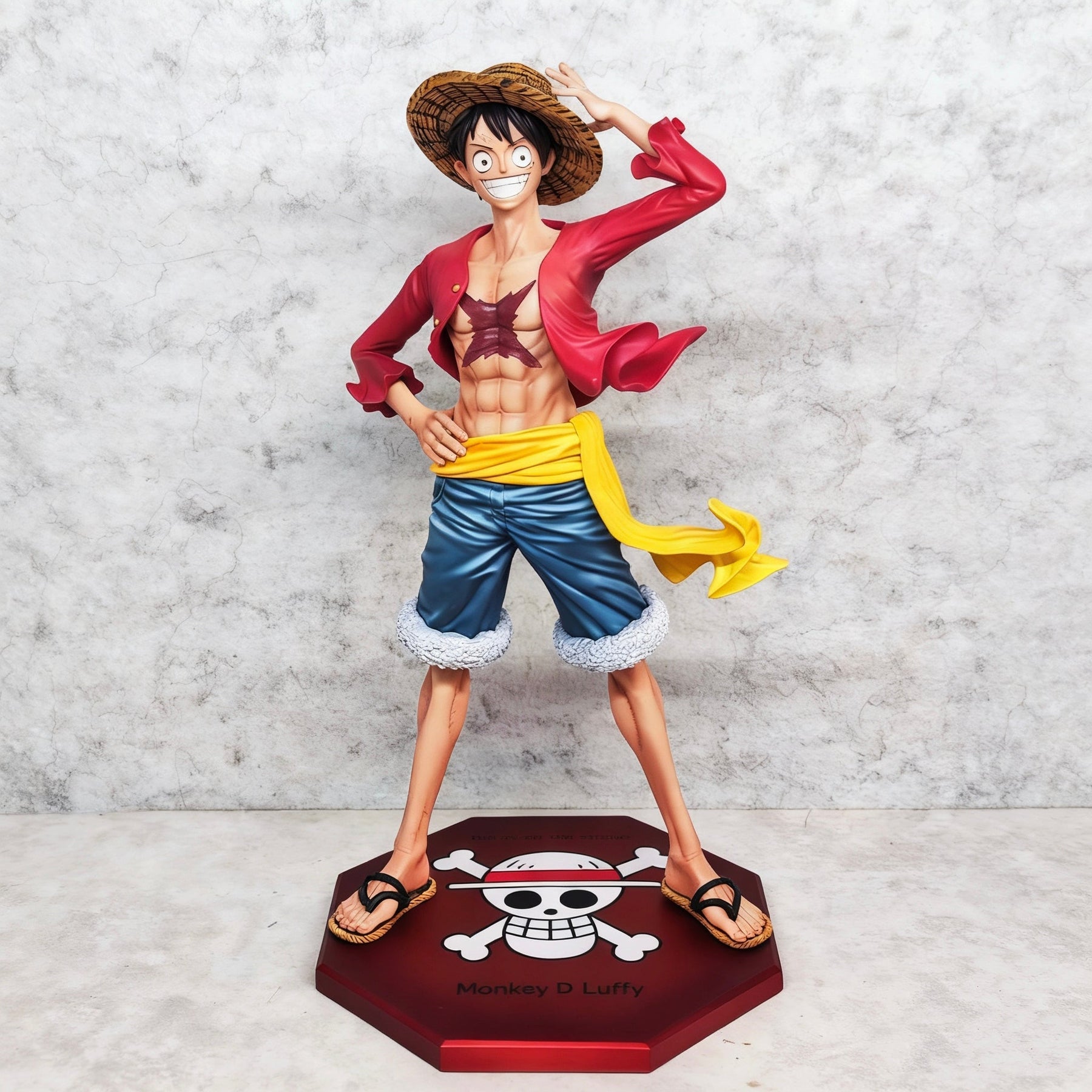 Figura do Luffy pós-timeskip de 23 cm.