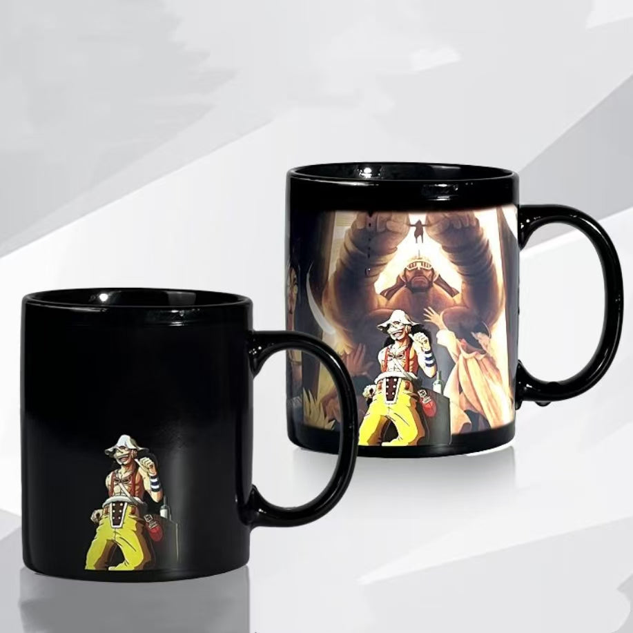 New edition,Straw Hats All 10 Members Color Change Mug