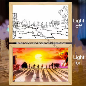 Sketch Art Light Painting Night Light Lamp