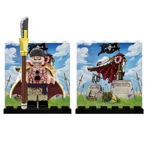 Mini Figura Colecionáveis– Whitebeard Jovem, Kuma e Shanks (Nova Edição)