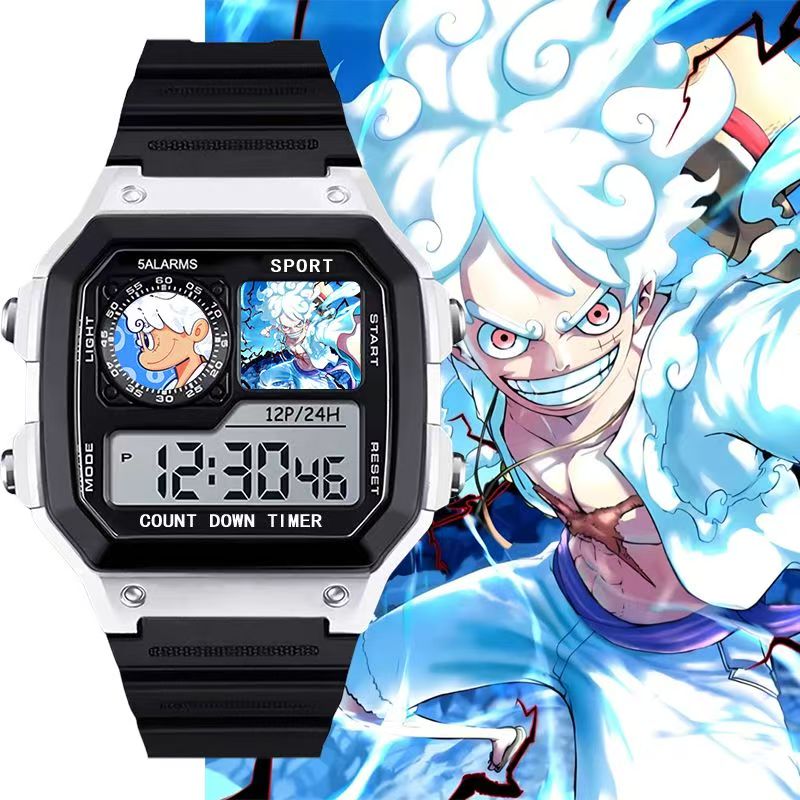 Relógio Esportivo Eletrônico – Luffy
