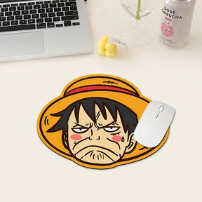 Mousepad fofo com emoji do Luffy