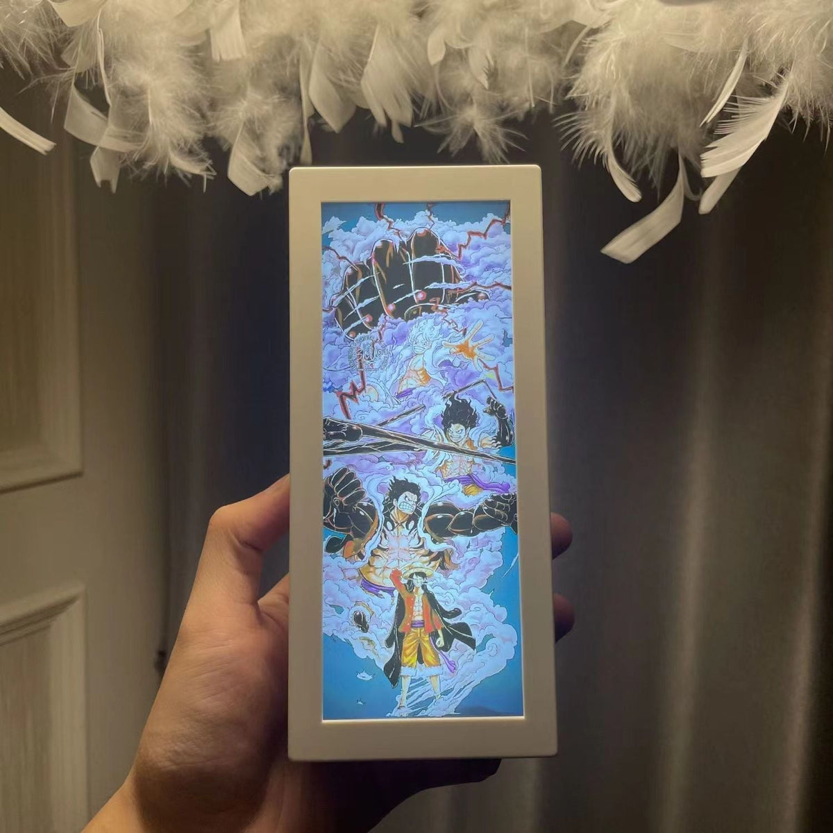 Straw Hats LED Light Box Desk Lamp