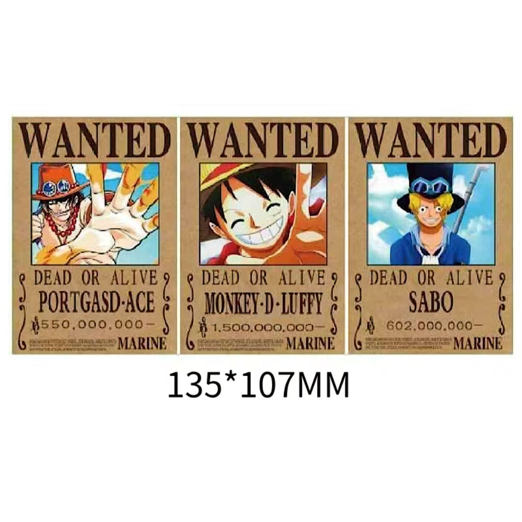 Wanted Poster 3D Motion sticker, 3 varieties Of morphologic