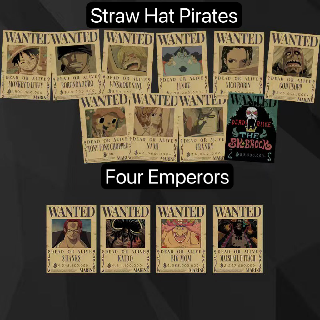 Brand New Kraft paper Wanted Poster,Bounty Poster