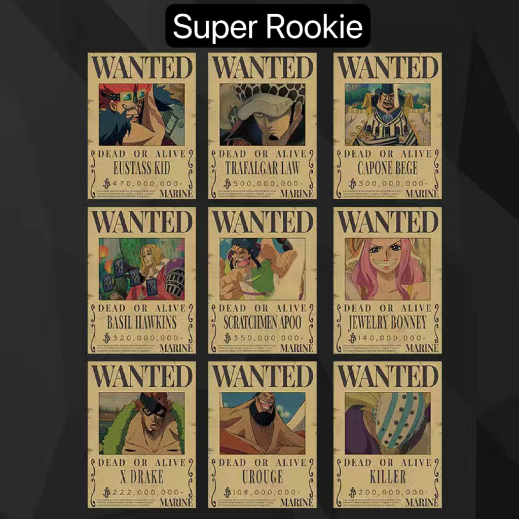 Brand New Kraft paper Wanted Poster,Bounty Poster