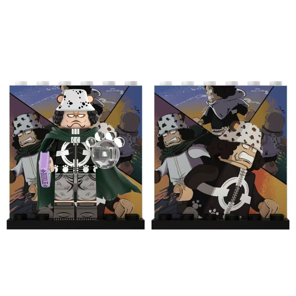 Mini Figura Colecionáveis– Whitebeard Jovem, Kuma e Shanks (Nova Edição)