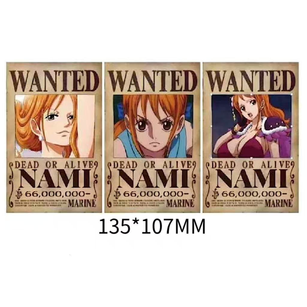 Wanted Poster 3D Motion sticker, 3 varieties Of morphologic