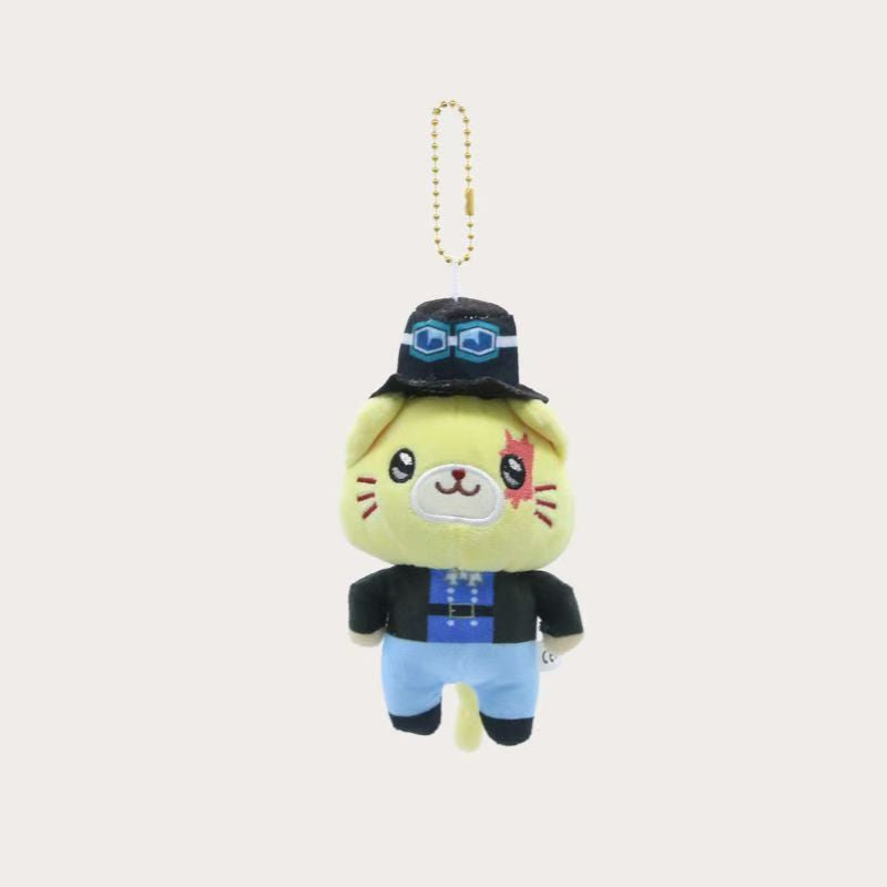 Cute Cat Plush Keychain