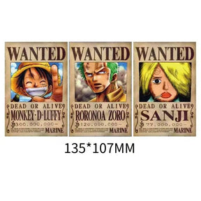 Wanted Poster 3D Motion sticker, 3 varieties Of morphologic