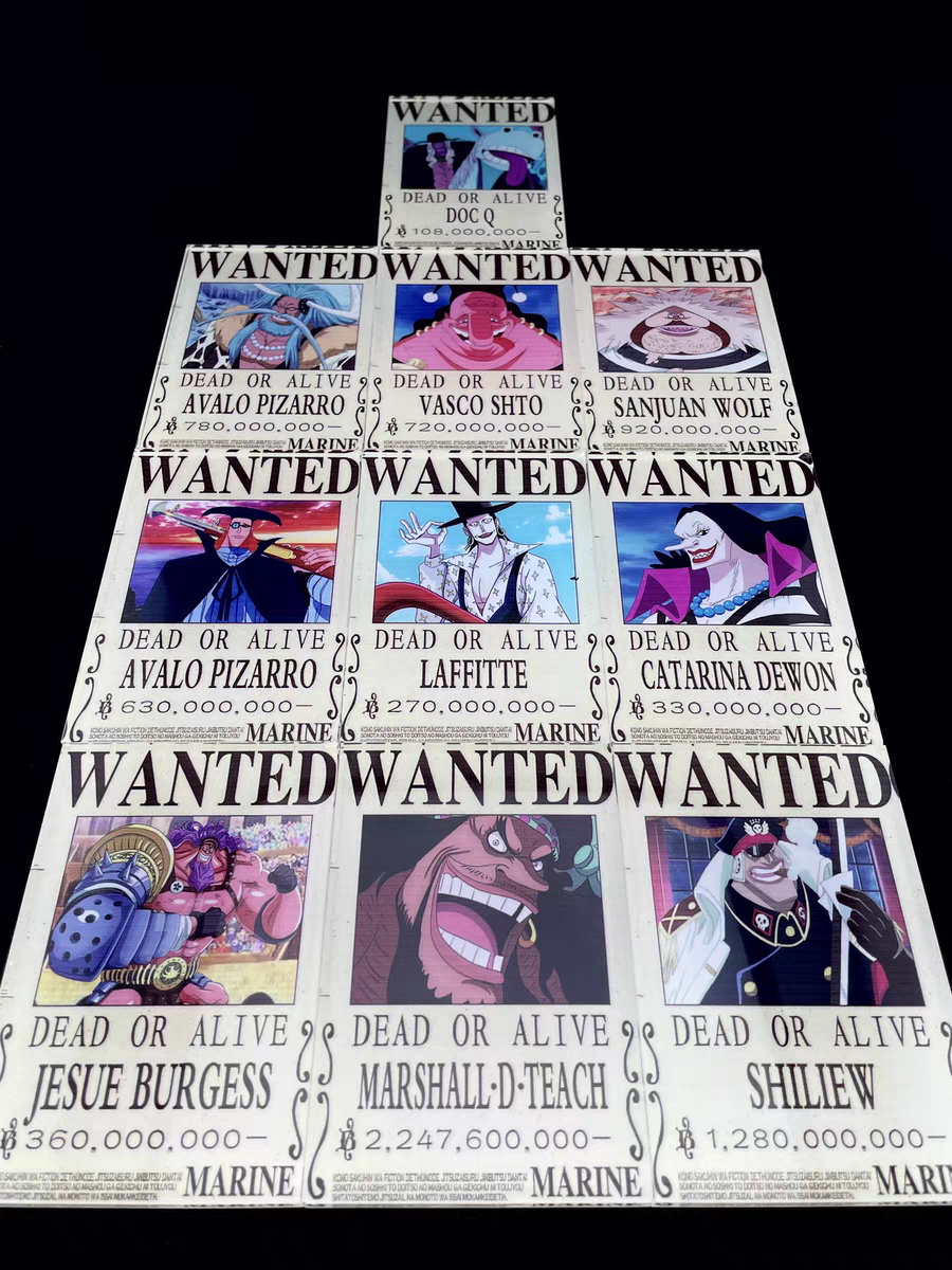 Wanted Poster,Bounty Poster Acrylic Stand