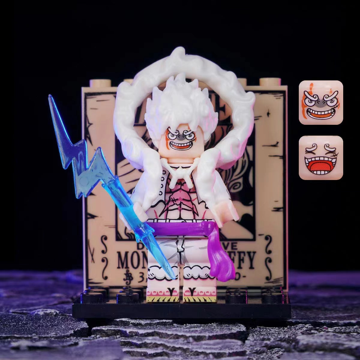 OP Characters Building Block Mini Figure with Background