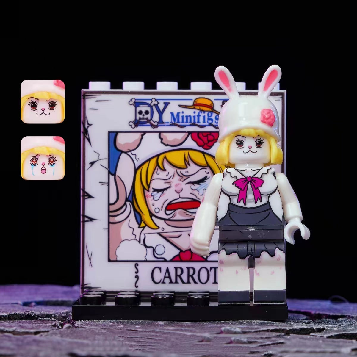 OP Characters Building Block Mini Figure with Background