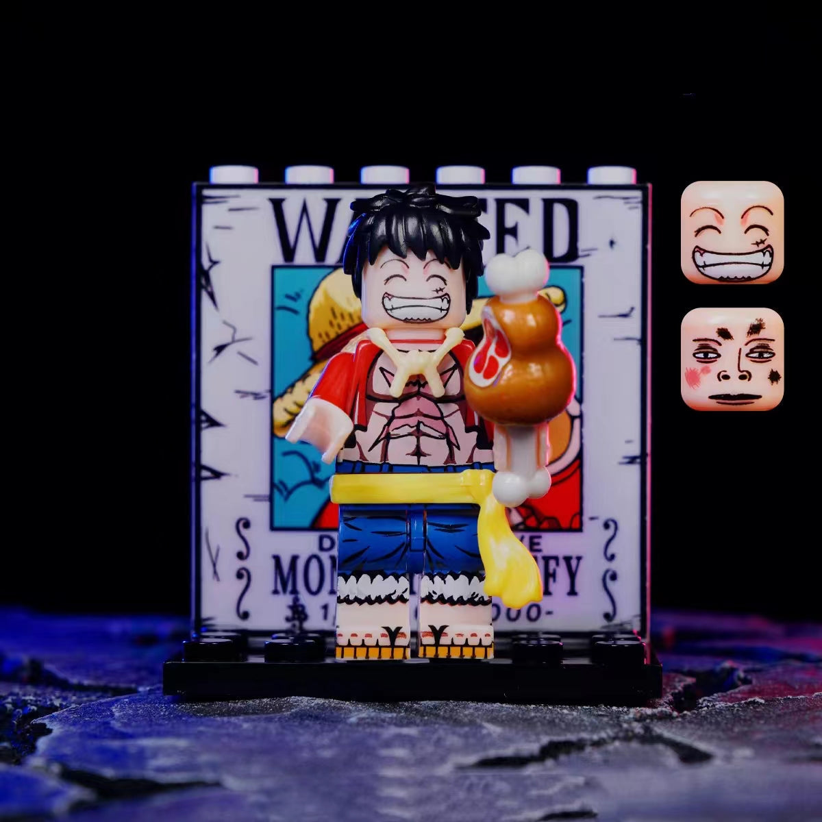 OP Characters Building Block Mini Figure with Background