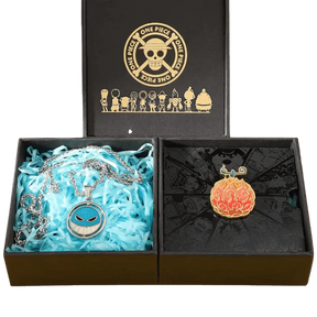 Luffy,Law,Ace 360° Rotatable Necklace And Pin